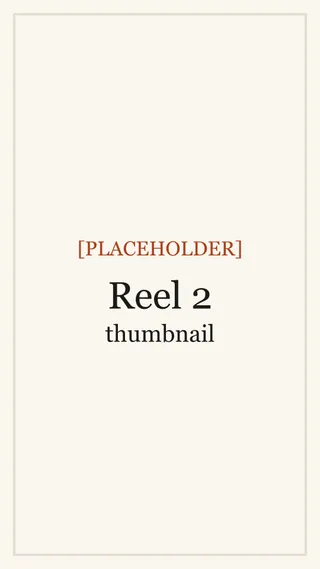 [PLACEHOLDER] Description of the reel 2 thumbnail